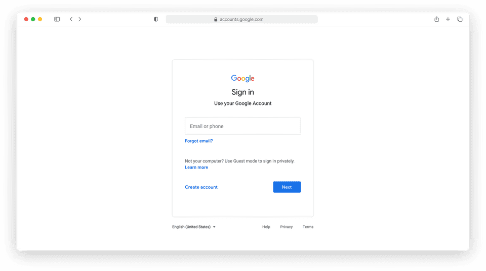 Log in to Google Tag Manager